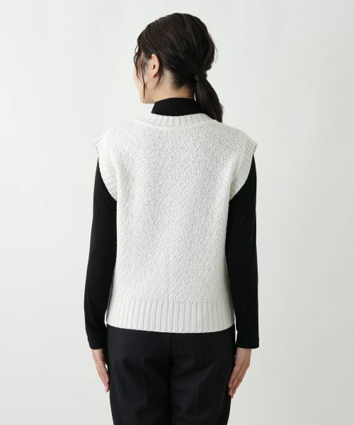 Leilian / レリアン テーラードジャケット | 刺繍Vネックニットベスト【CORSINI & PROTI】 | 詳細9