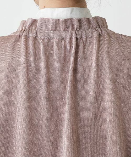 Leilian / レリアン カーディガン・ボレロ | ラメフリルネックカーディガン | 詳細11