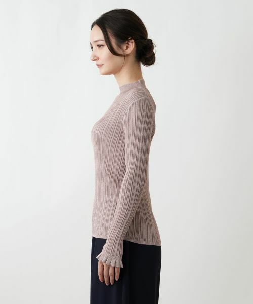 Leilian / レリアン ニット・セーター | ラメハイネックニット | 詳細8