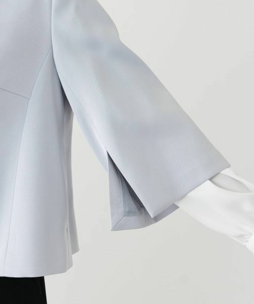 Leilian / レリアン テーラードジャケット | ノーカラーVネックジャケット | 詳細13