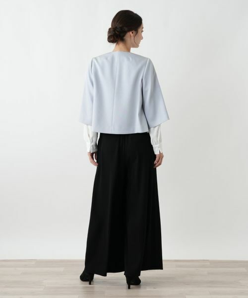 Leilian / レリアン テーラードジャケット | ノーカラーVネックジャケット | 詳細6