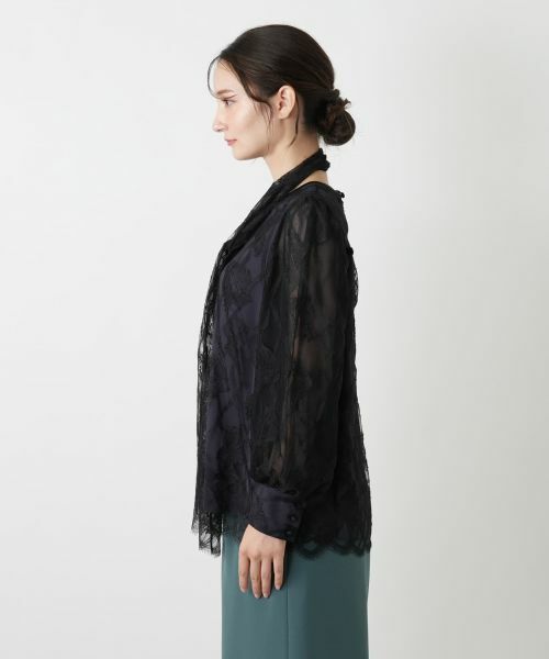 Leilian / レリアン シャツ・ブラウス | チュールボウタイブラウス | 詳細5