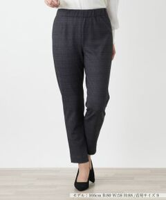 Leilian / レリアン その他パンツ | 【あったか素材】チェックテーパードパンツ