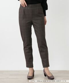 Leilian / レリアン その他パンツ | 【あったか素材】チェックテーパードパンツ