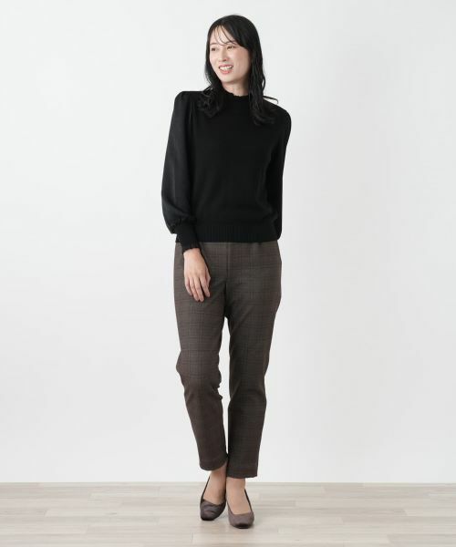 Leilian / レリアン その他パンツ | 【あったか素材】チェックテーパードパンツ | 詳細1