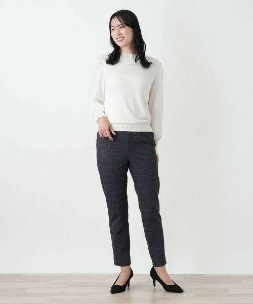 Leilian / レリアン その他パンツ | 【あったか素材】チェックテーパードパンツ | 詳細4