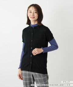 Leilian / レリアン テーラードジャケット | 半袖ニットカーディガン