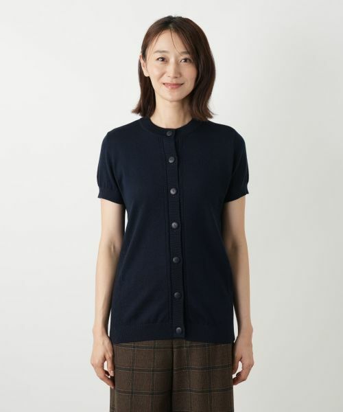 Leilian / レリアン テーラードジャケット | 半袖ニットカーディガン | 詳細10