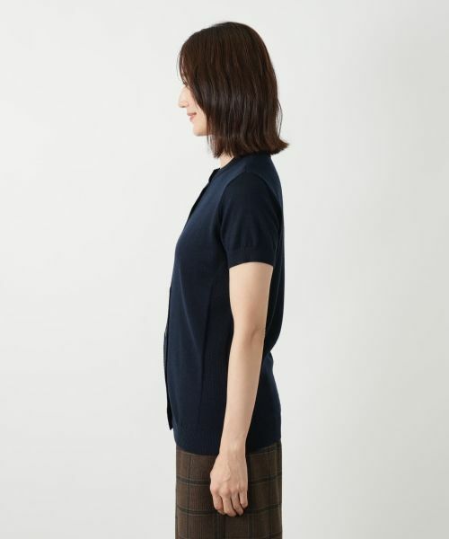 Leilian / レリアン テーラードジャケット | 半袖ニットカーディガン | 詳細11