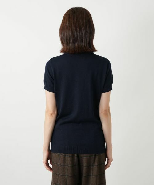 Leilian / レリアン テーラードジャケット | 半袖ニットカーディガン | 詳細12