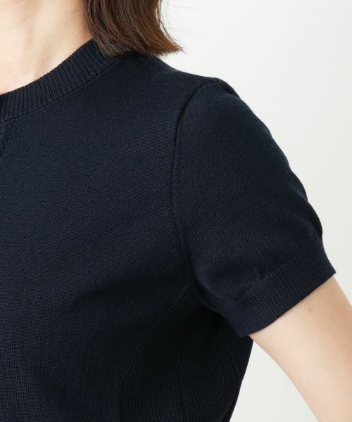 Leilian / レリアン テーラードジャケット | 半袖ニットカーディガン | 詳細15