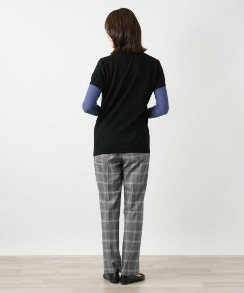 Leilian / レリアン テーラードジャケット | 半袖ニットカーディガン | 詳細6