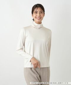 Leilian / レリアン カットソー | シルク混タートルネックカットソー