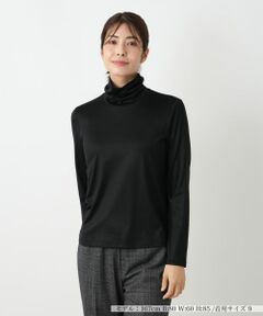 Leilian / レリアン カットソー | シルク混タートルネックカットソー
