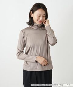 Leilian / レリアン カットソー | シルク混タートルネックカットソー