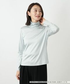 Leilian / レリアン カットソー | シルク混タートルネックカットソー