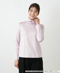 Leilian / レリアン カットソー | シルク混タートルネックカットソー