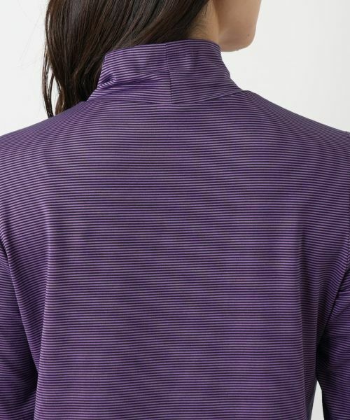 Leilian / レリアン カットソー | ボーダーハイネックカットソー | 詳細17