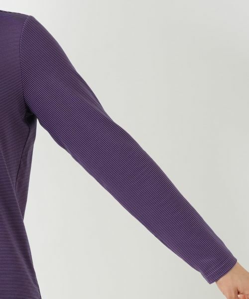 Leilian / レリアン カットソー | ボーダーハイネックカットソー | 詳細18