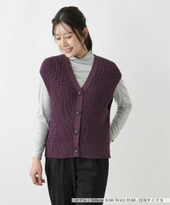 Leilian / レリアン テーラードジャケット | Vラインニットベスト【Leilian WHITE LABEL】