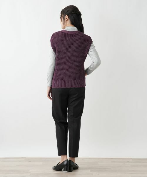 Leilian / レリアン テーラードジャケット | Vラインニットベスト【Leilian WHITE LABEL】 | 詳細10