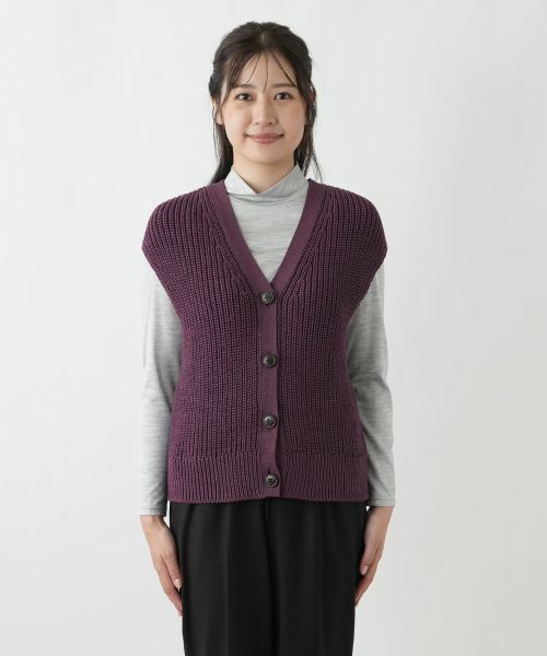 Leilian / レリアン テーラードジャケット | Vラインニットベスト【Leilian WHITE LABEL】 | 詳細11