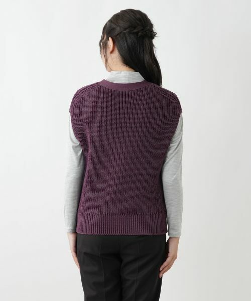 Leilian / レリアン テーラードジャケット | Vラインニットベスト【Leilian WHITE LABEL】 | 詳細13