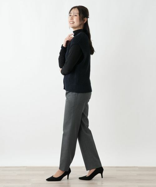 Leilian / レリアン テーラードジャケット | Vラインニットベスト【Leilian WHITE LABEL】 | 詳細6