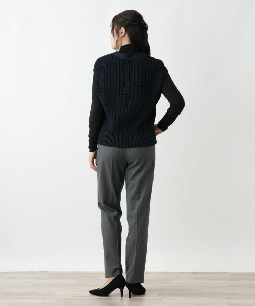 Leilian / レリアン テーラードジャケット | Vラインニットベスト【Leilian WHITE LABEL】 | 詳細7