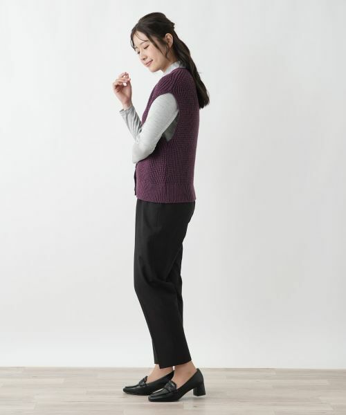 Leilian / レリアン テーラードジャケット | Vラインニットベスト【Leilian WHITE LABEL】 | 詳細9