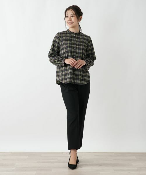 Leilian / レリアン シャツ・ブラウス | ラメチェックブラウス【Leilian WHITE LABEL】 | 詳細1