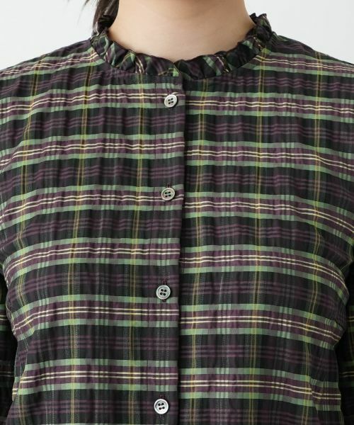 Leilian / レリアン シャツ・ブラウス | ラメチェックブラウス【Leilian WHITE LABEL】 | 詳細10