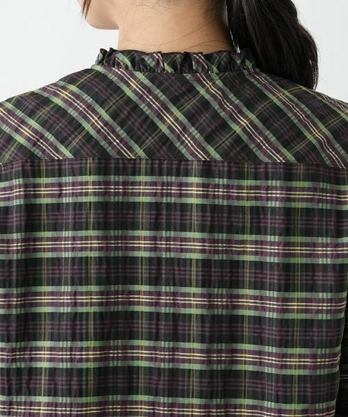 Leilian / レリアン シャツ・ブラウス | ラメチェックブラウス【Leilian WHITE LABEL】 | 詳細11