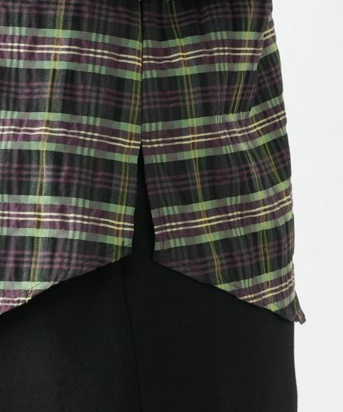 Leilian / レリアン シャツ・ブラウス | ラメチェックブラウス【Leilian WHITE LABEL】 | 詳細14