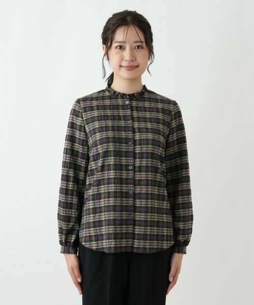 Leilian / レリアン シャツ・ブラウス | ラメチェックブラウス【Leilian WHITE LABEL】 | 詳細7