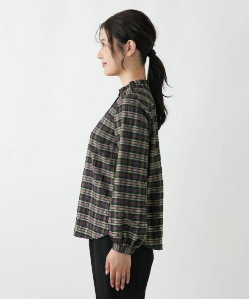 Leilian / レリアン シャツ・ブラウス | ラメチェックブラウス【Leilian WHITE LABEL】 | 詳細8