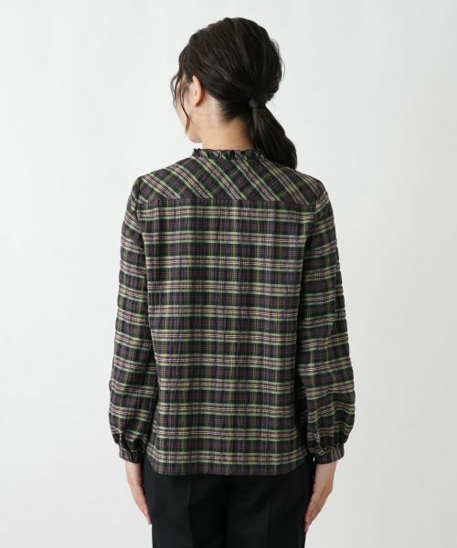 Leilian / レリアン シャツ・ブラウス | ラメチェックブラウス【Leilian WHITE LABEL】 | 詳細9