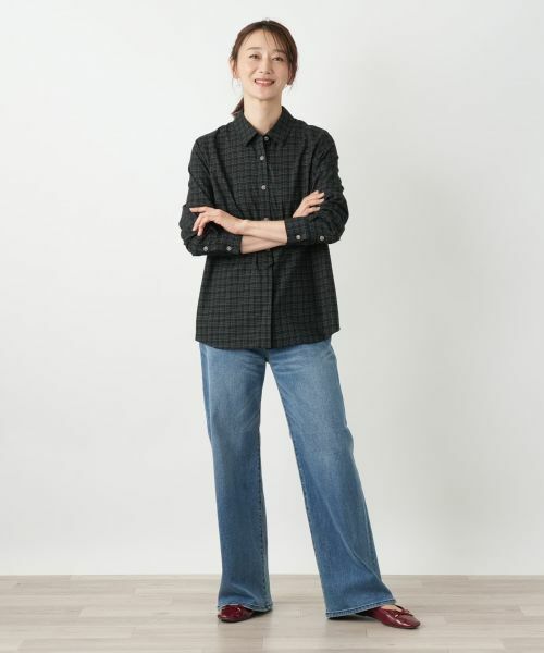 Leilian / レリアン シャツ・ブラウス | チェックシャツブラウス【Leilian WHITE LABEL】 | 詳細1