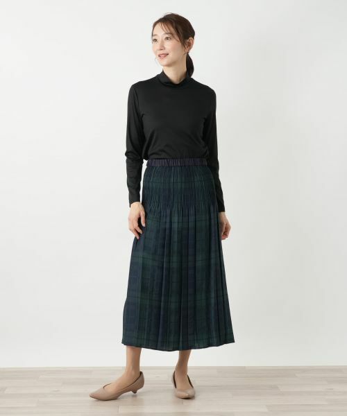 Leilian / レリアン ミニ・ひざ丈スカート | チェックプリーツスカート【Leilian WHITE LABEL】 | 詳細1