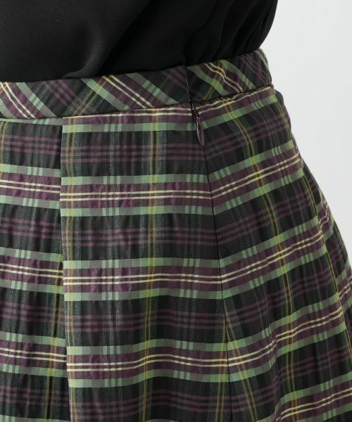 Leilian / レリアン ミニ・ひざ丈スカート | ラメチェックフレアスカート【Leilian WHITE LABEL】 | 詳細12