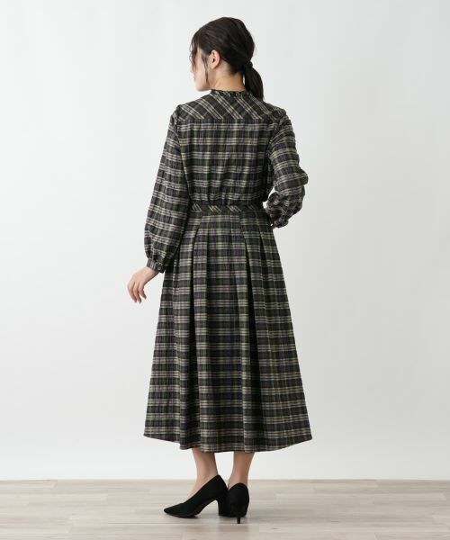 Leilian / レリアン ミニ・ひざ丈スカート | ラメチェックフレアスカート【Leilian WHITE LABEL】 | 詳細6