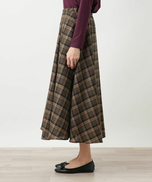 Leilian / レリアン ミニ・ひざ丈スカート | ラメチェックフレアスカート【25年9月カタログ】 | 詳細17