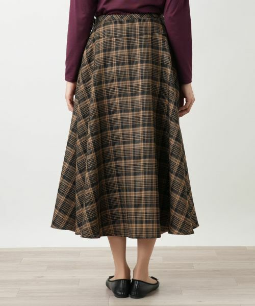 Leilian / レリアン ミニ・ひざ丈スカート | ラメチェックフレアスカート【25年9月カタログ】 | 詳細18