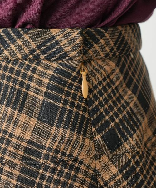 Leilian / レリアン ミニ・ひざ丈スカート | ラメチェックフレアスカート【25年9月カタログ】 | 詳細20