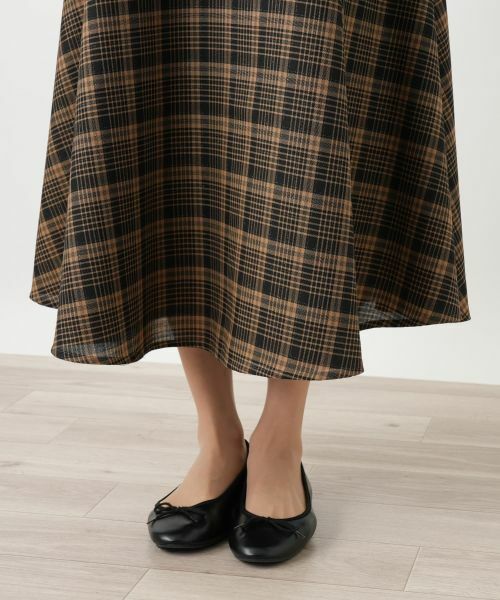 Leilian / レリアン ミニ・ひざ丈スカート | ラメチェックフレアスカート【25年9月カタログ】 | 詳細21