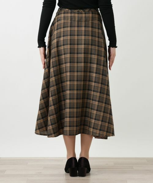 Leilian / レリアン ミニ・ひざ丈スカート | ラメチェックフレアスカート【25年9月カタログ】 | 詳細6