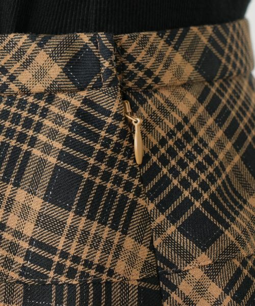 Leilian / レリアン ミニ・ひざ丈スカート | ラメチェックフレアスカート【25年9月カタログ】 | 詳細8