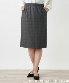 Leilian / レリアン ミニ・ひざ丈スカート | チェックタイトスカート【LORO PIANA】