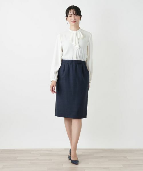 Leilian / レリアン ミニ・ひざ丈スカート | チェックタイトスカート【LORO PIANA】 | 詳細1