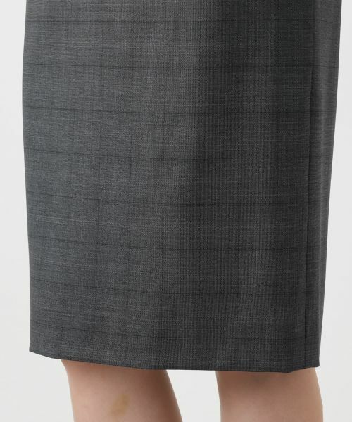 Leilian / レリアン ミニ・ひざ丈スカート | チェックタイトスカート【LORO PIANA】 | 詳細13